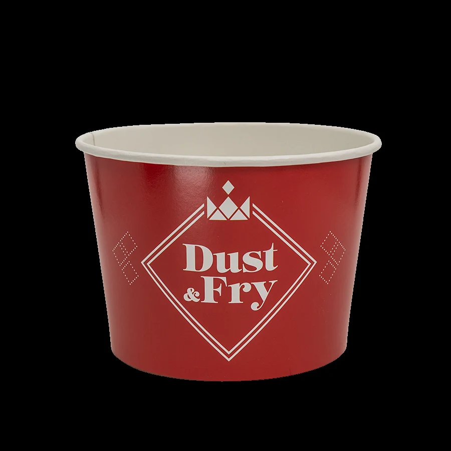 Product examples: paperboard food containers and matching lids