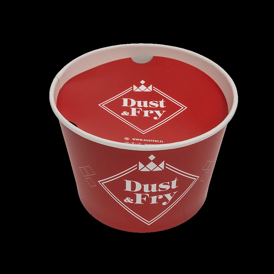 Product examples: paperboard food containers and matching lids