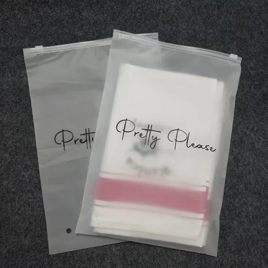 Produktexempel: plastförpackningar med glidlås