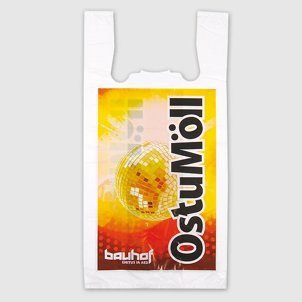 Product examples: T-shirt handle plastic bags